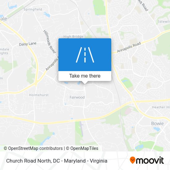 Church Road North map