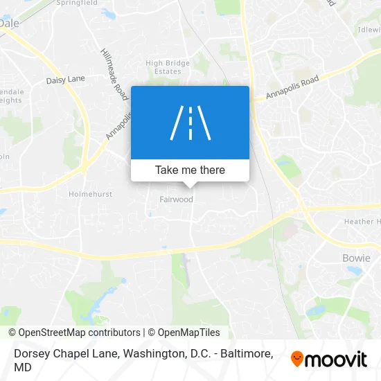 Dorsey Chapel Lane map