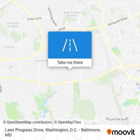 Lees Progress Drive map