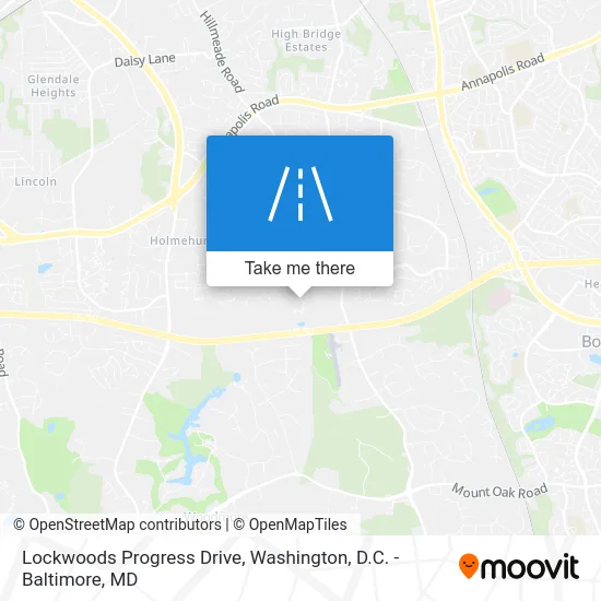 Lockwoods Progress Drive map