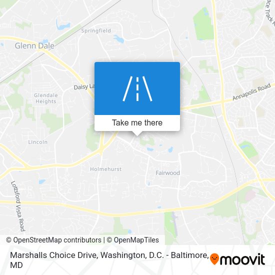 Mapa de Marshalls Choice Drive