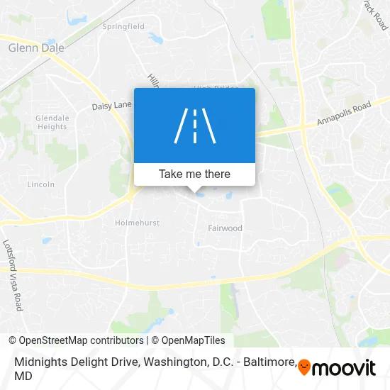 Midnights Delight Drive map