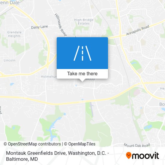 Montauk Greenfields Drive map