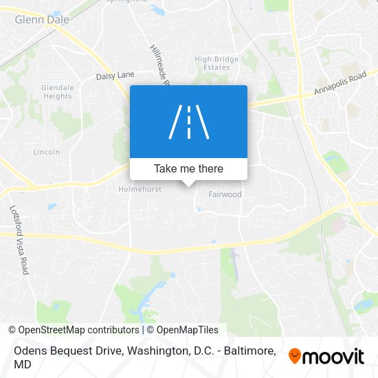 Odens Bequest Drive map