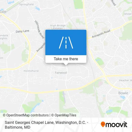 Saint Georges Chapel Lane map