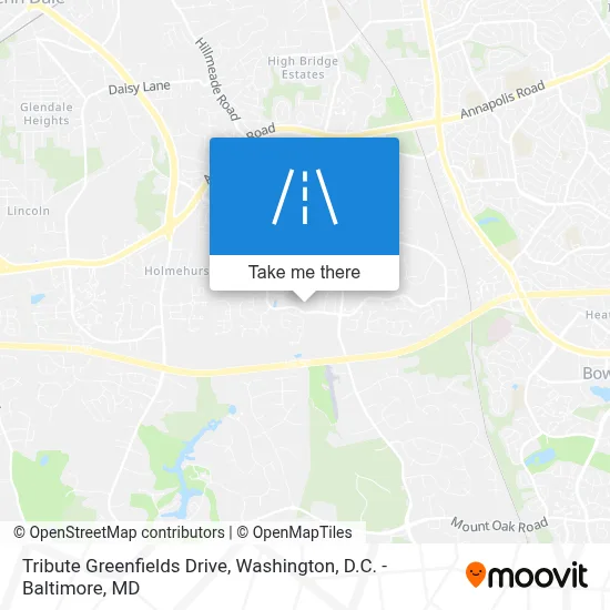 Tribute Greenfields Drive map