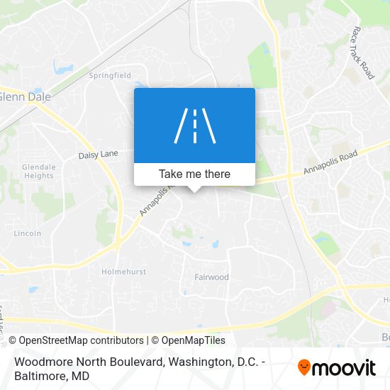 Woodmore North Boulevard map