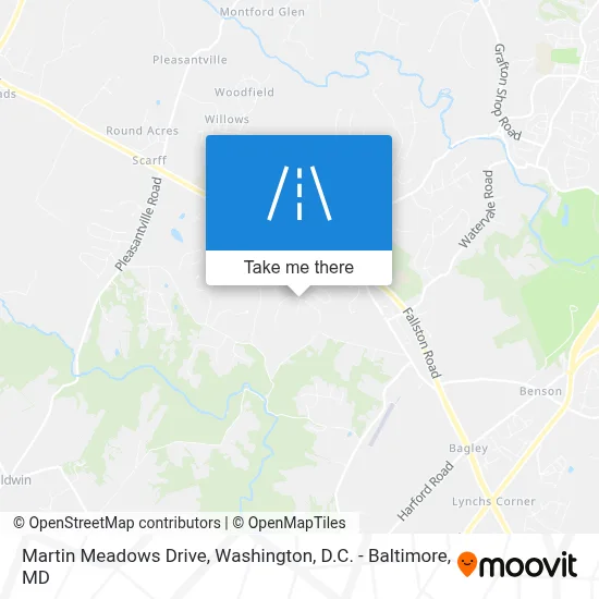 Martin Meadows Drive map
