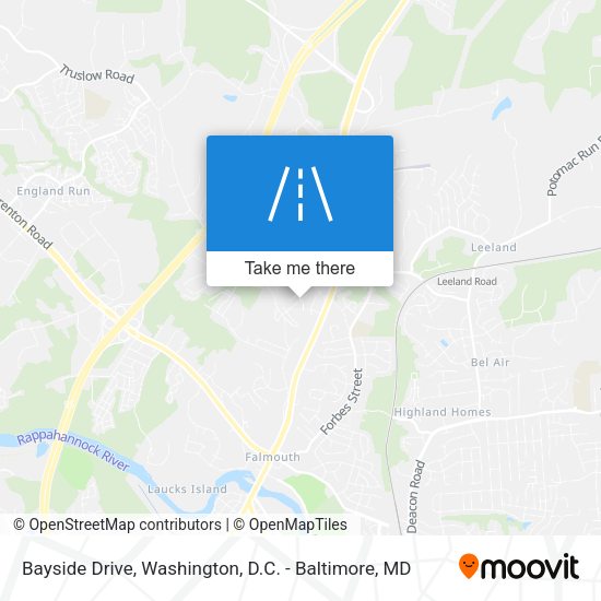 Bayside Drive map
