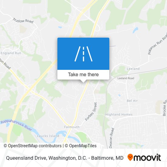 Queensland Drive map
