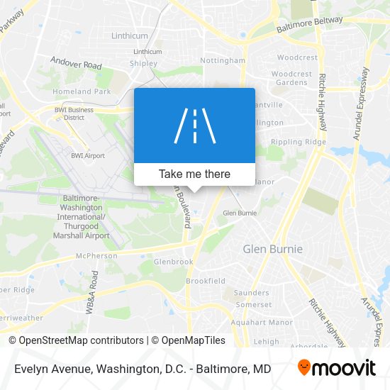 Evelyn Avenue map