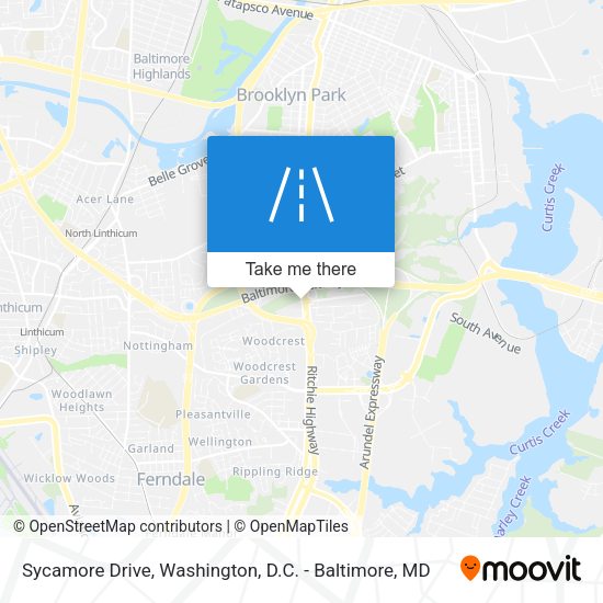 Mapa de Sycamore Drive