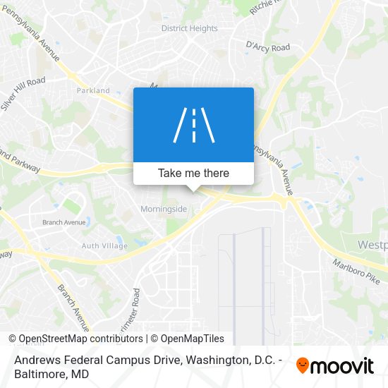 Mapa de Andrews Federal Campus Drive