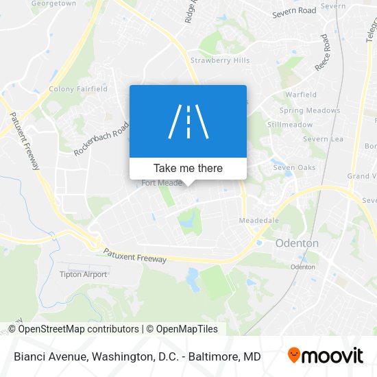 Bianci Avenue map
