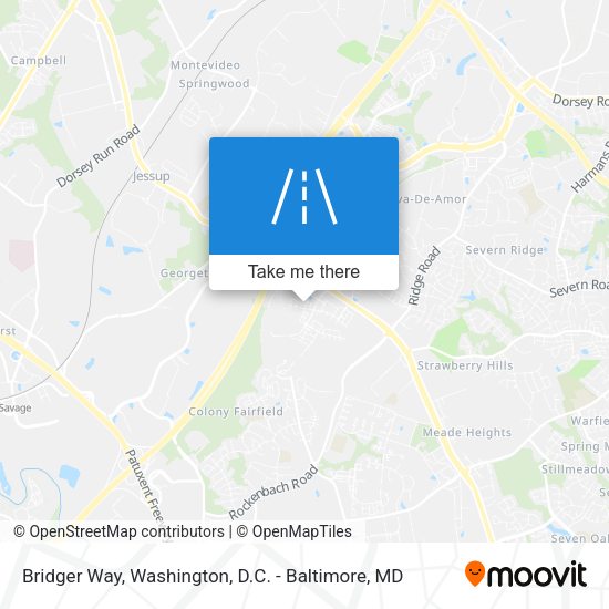 Bridger Way map
