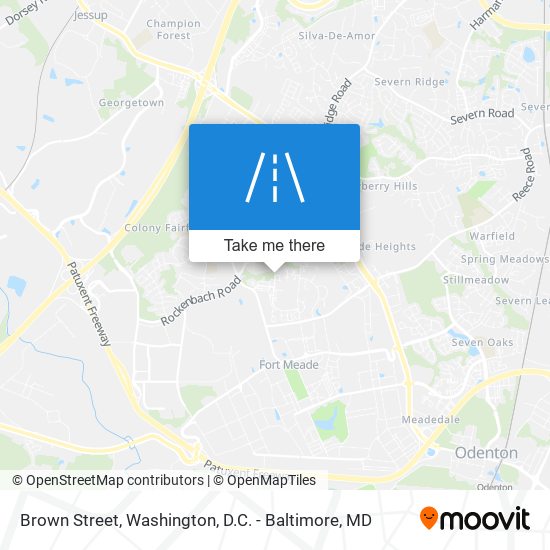 Mapa de Brown Street