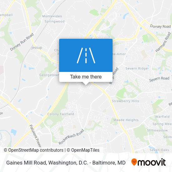 Mapa de Gaines Mill Road