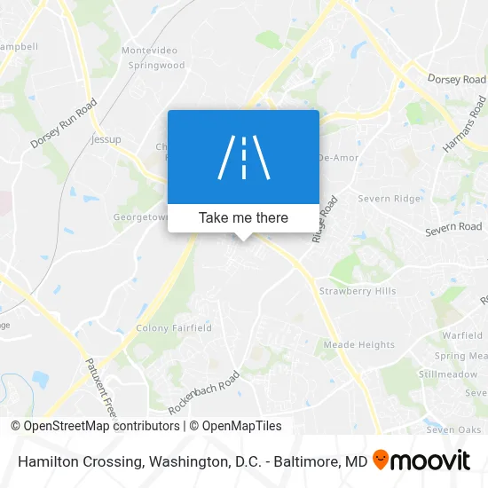 Hamilton Crossing map