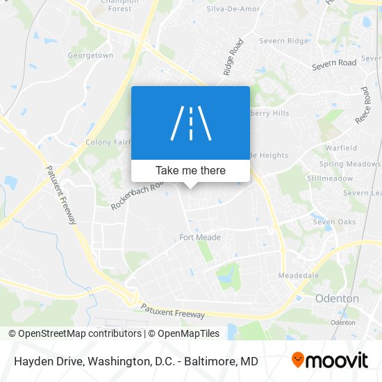 Hayden Drive map