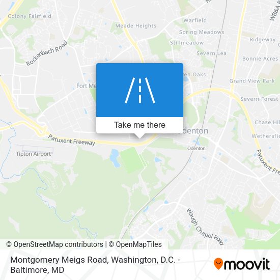 Montgomery Meigs Road map