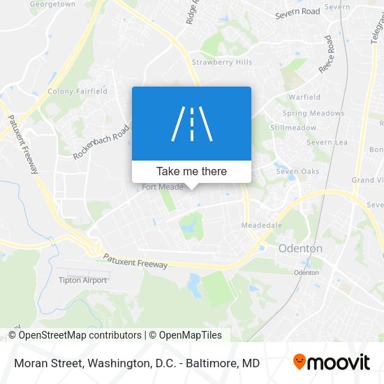 Moran Street map