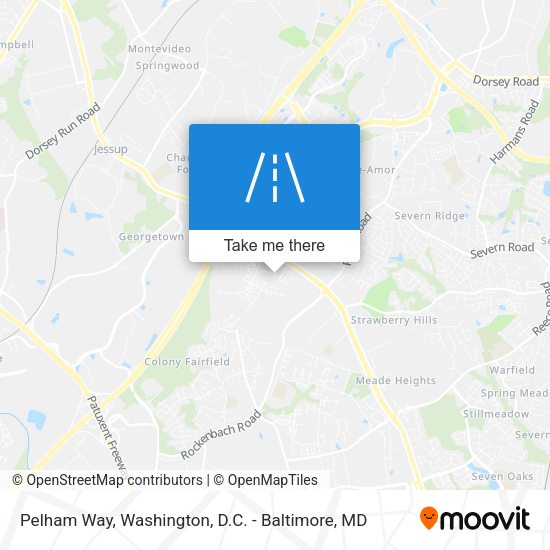 Pelham Way map