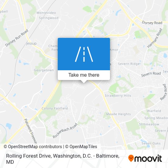 Rolling Forest Drive map