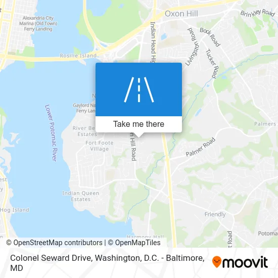 Colonel Seward Drive map
