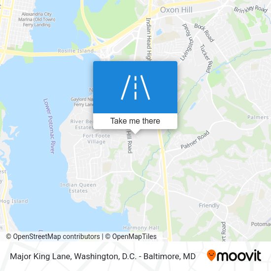 Major King Lane map