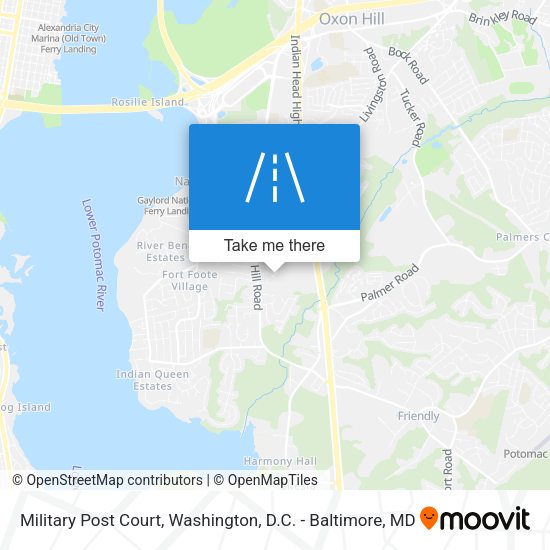 Military Post Court map