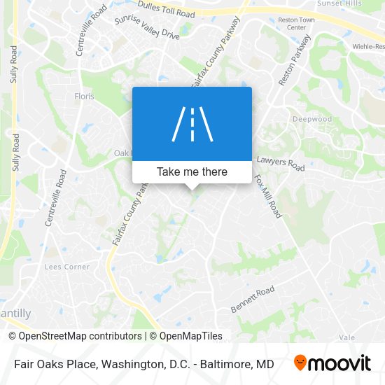 Fair Oaks Place map