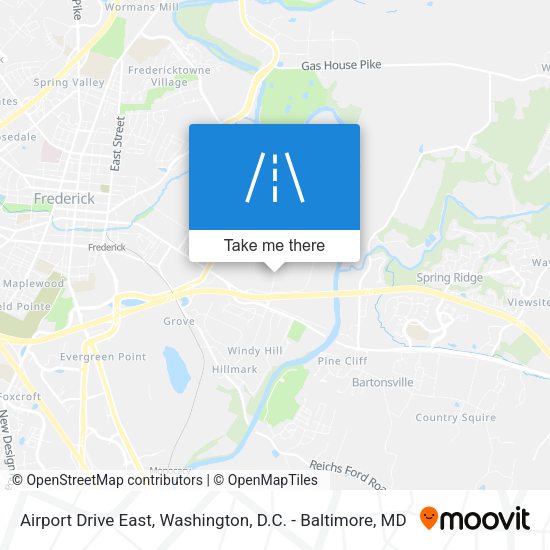 Airport Drive East map