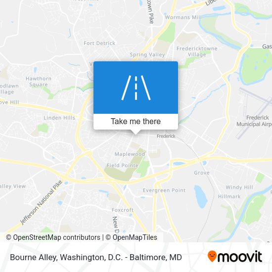 Bourne Alley map