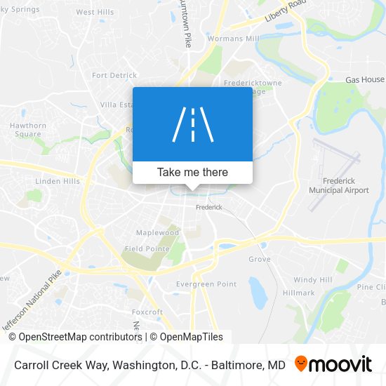 Mapa de Carroll Creek Way