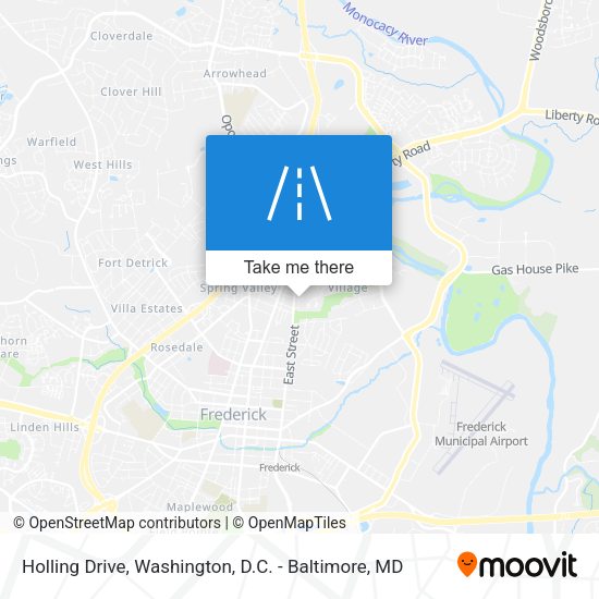 Holling Drive map