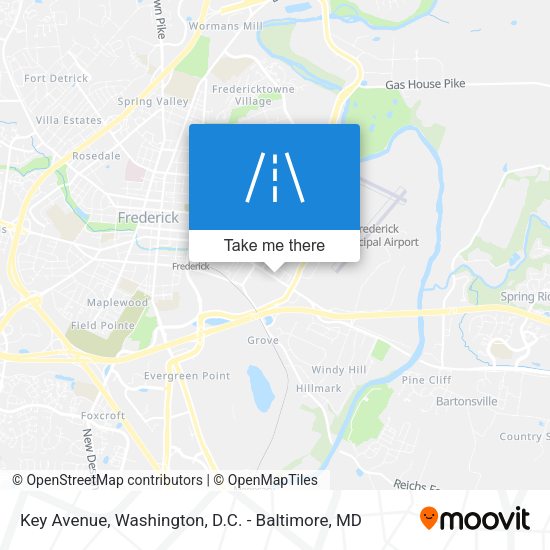 Mapa de Key Avenue