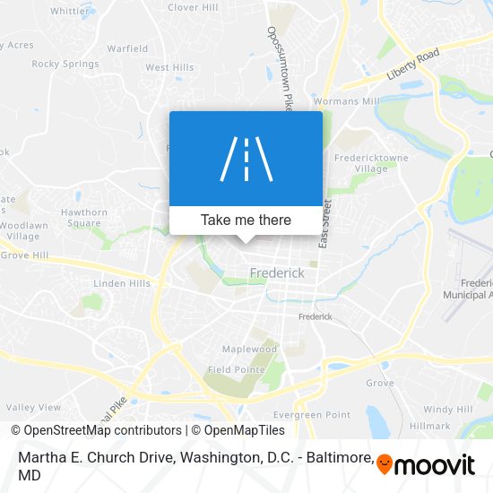 Martha E. Church Drive map