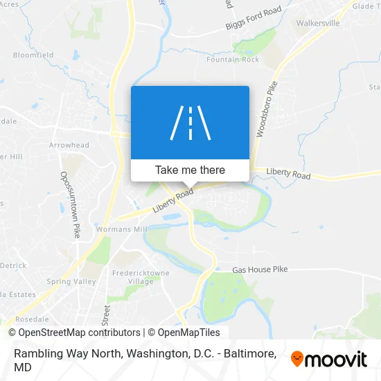Rambling Way North map