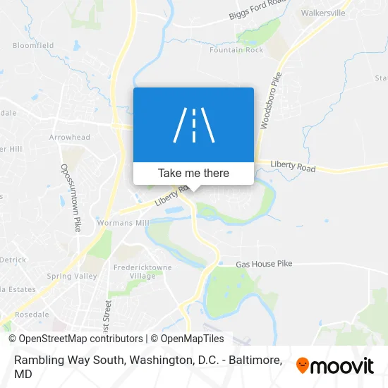 Rambling Way South map