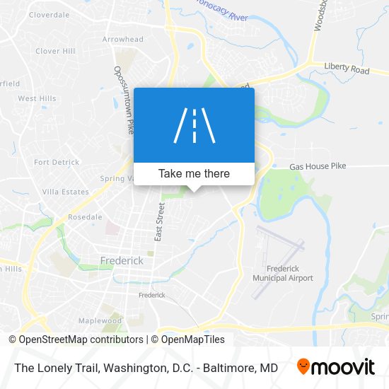 The Lonely Trail map