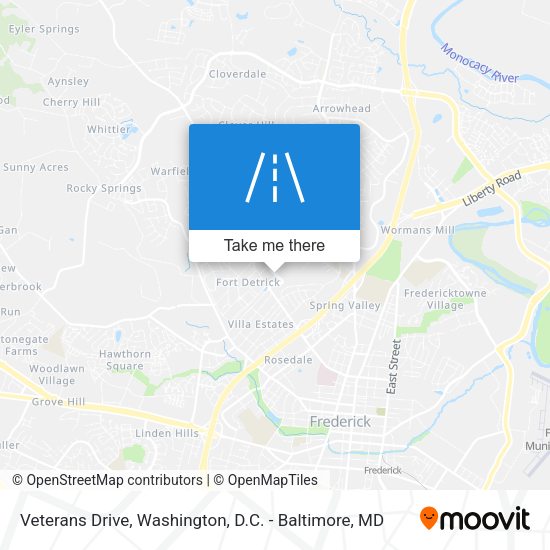 Veterans Drive map