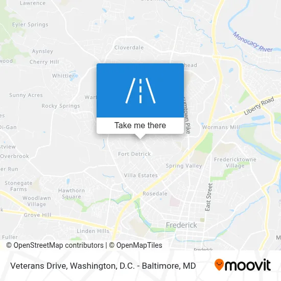 Veterans Drive map