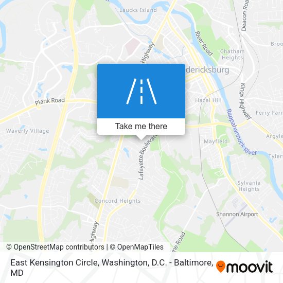 Mapa de East Kensington Circle