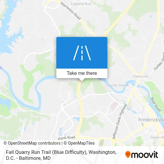 Fall Quarry Run Trail (Blue Difficulty) map