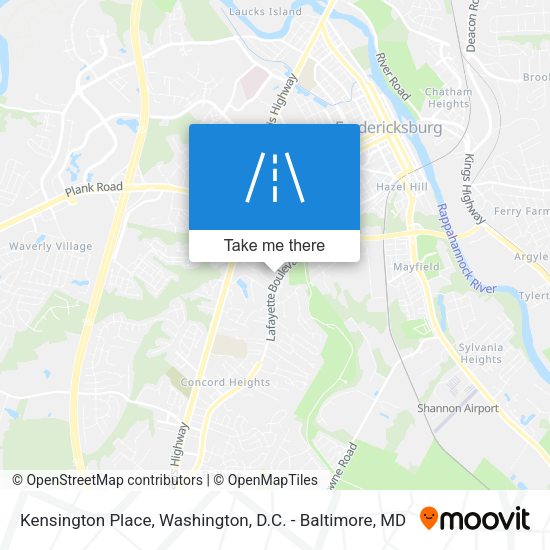 Kensington Place map