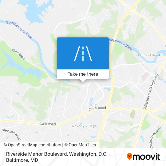 Riverside Manor Boulevard map
