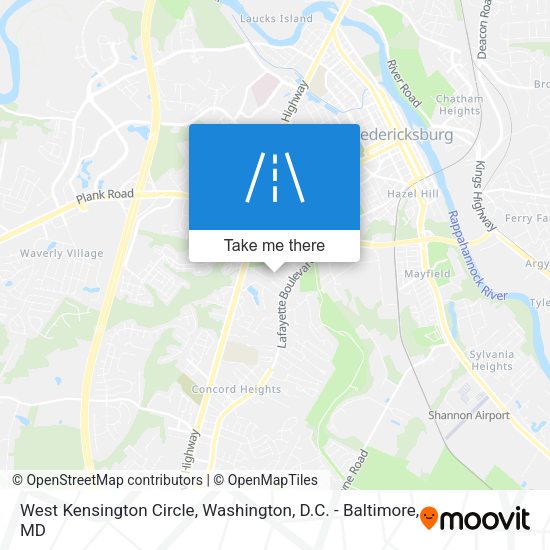 West Kensington Circle map