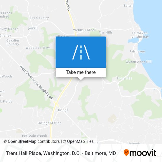 Trent Hall Place map