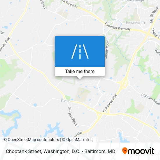 Choptank Street map