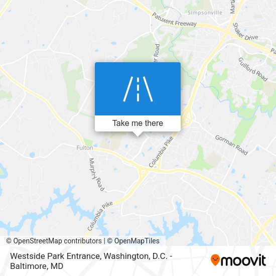 Westside Park Entrance map